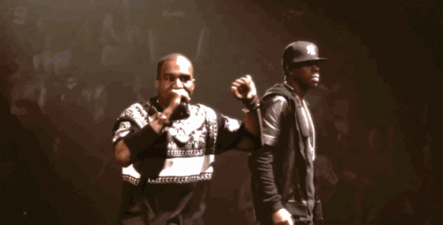 giphy-kanye and jayz on stage